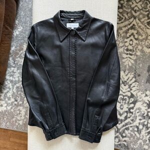 Vintage Marshall Fields Leather Shirt Jacket